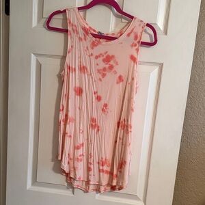 Old Navy Coral Tie-Dye Tank Top